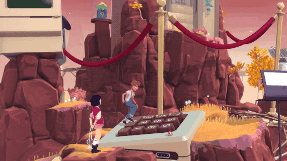 The Gardens Between gif - hopping over keys